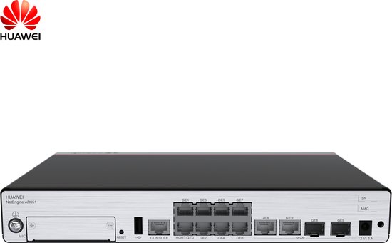 Huawei AR651 Router - 2P GB WAN - 8P GB LAN - Hoge snelheid - AR651 | bol