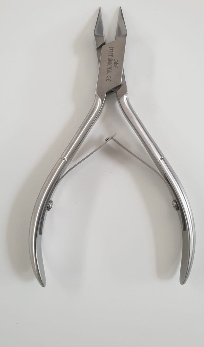 Goedkoopste Belux Surgical Instruments / Professionele nagelknipper met dubbel scharnier -, Gebogen - schrep bek 12.5 CM