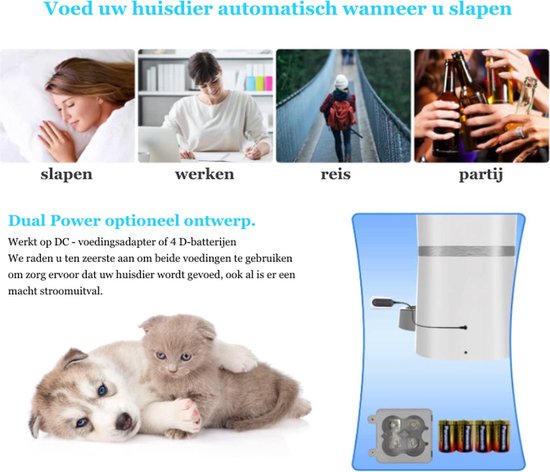 Automatische Voerbak met Camera en App - Slim voeden van je huisdier – - Online dierenwinkel