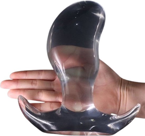 Plug anal Mega large et large | SUPER gros plug anal | Transparent | Large  et profond