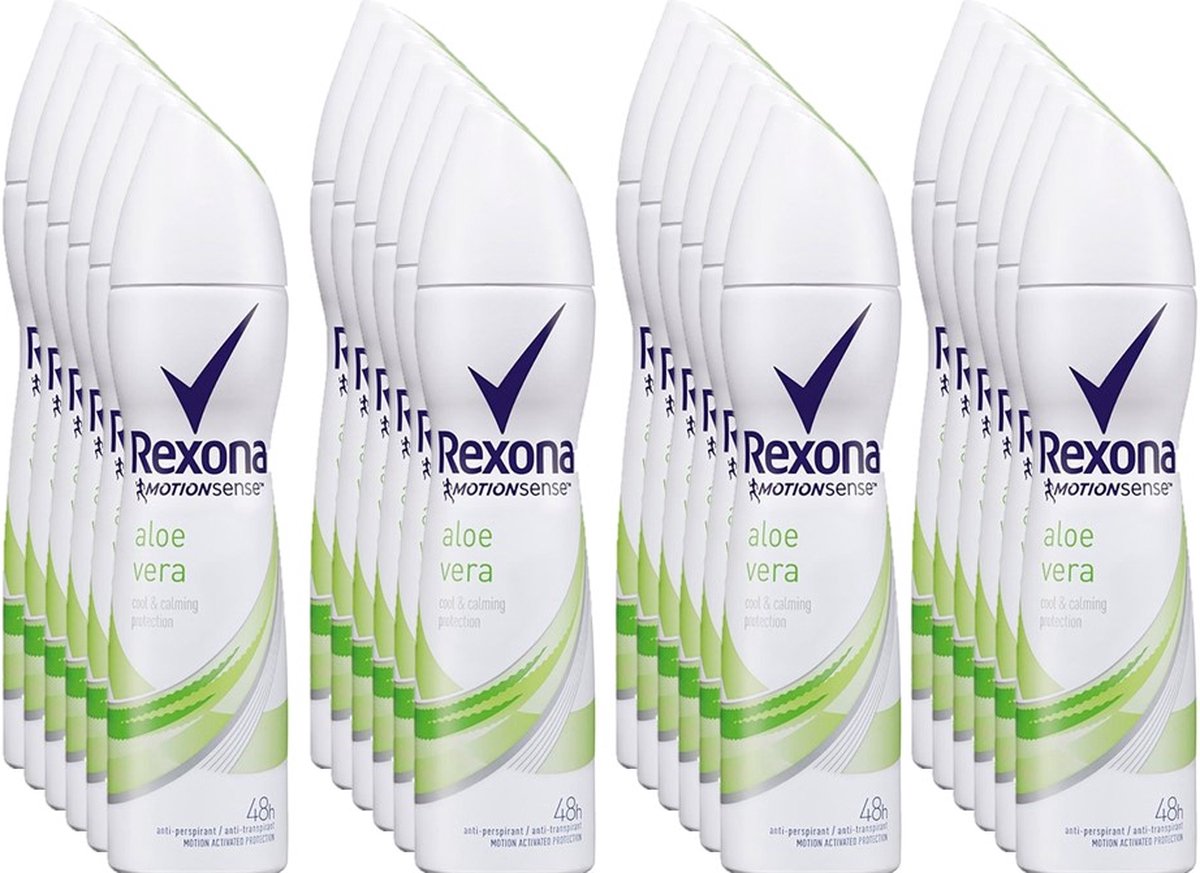 Goedkoopste Rexona Deo Spray Aloe Vera - Voordeelverpakking 24 x 150 ml