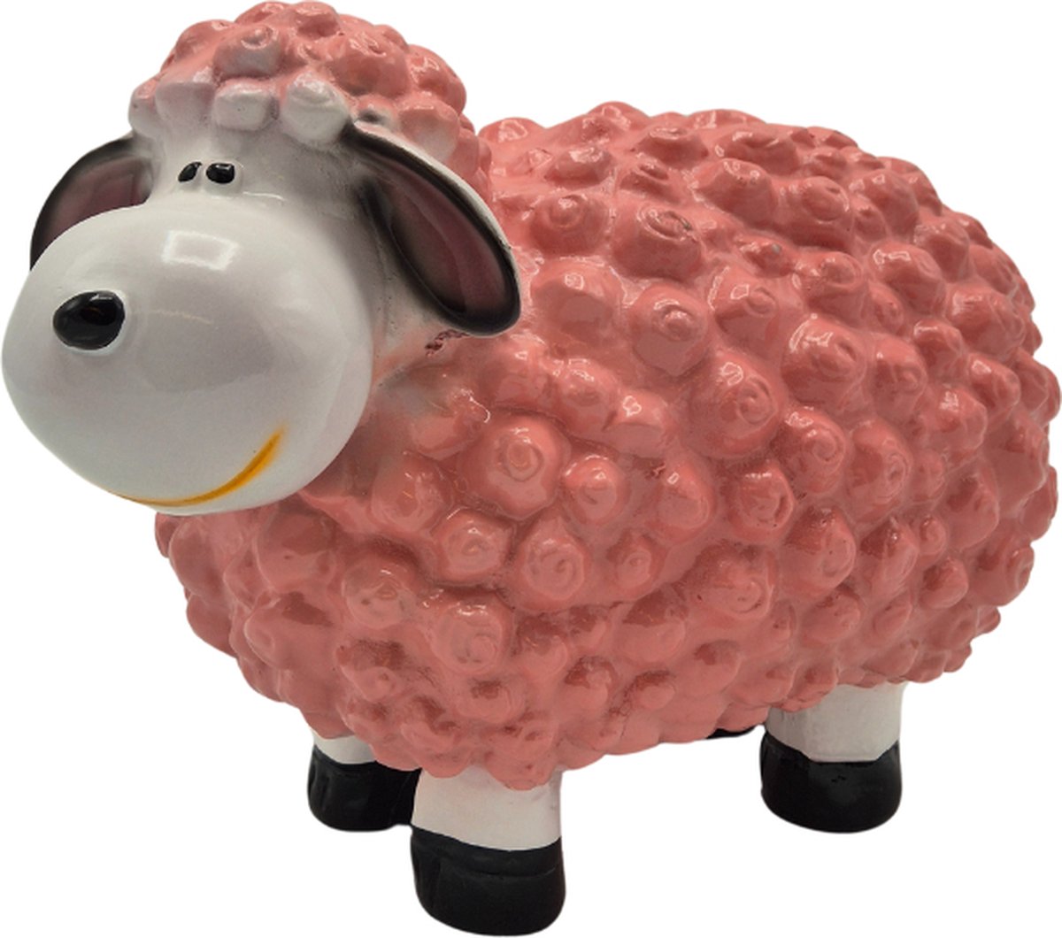 Deco4yourhome® - Tuinbeeld M - Schaap - Roze - 23cm - Schaapje - Beeld