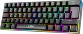 Bol.com Lipa X23 Gaming keyboard Zwart - Draadloos - RGB verlichting - Tri-Mode - 61 Mechanische toetsen - FN multitoetsen - Com... aanbieding