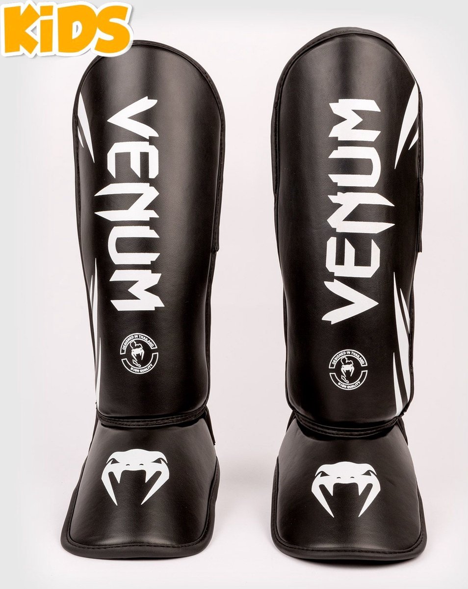 Venum Challenger Kids Scheenbeschermers Zwart Wit - M