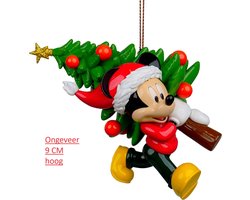 Kurt S. Adler kunststof kerstbal - disney mickey mouse kerstboom 9cm multi 1 stuks