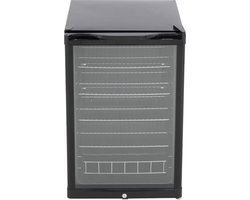 Husky KK111-BK-NL-HU - Koelkast Tafelmodel - Met Glazen Deur - 130 Liter - 40dB - Zwart