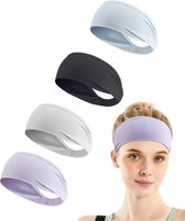 Set de bandeaux de Fitness U Fit One Sport - Bandeau anti-transpiration - Bandeau de Fitness - Bandana de Yoga - Unisexe - 4 pièces - Pastel