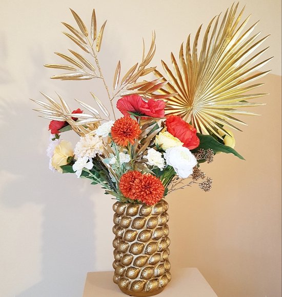 Citroenvaas - Citroen vaas Groot - Fruitvaas XXL - All Lemons - Droogbloemen - Zonder Pampas pluimen of Boeket - Moederdagcadeau