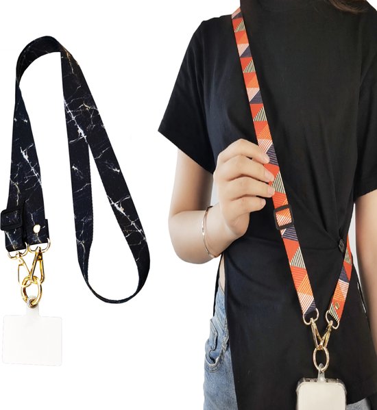 CADORABO Mobiele Telefoonketting Met Verstelbare Riem Mobiele Telefoon Keten Voor Lg Velvet Zwart 139094283