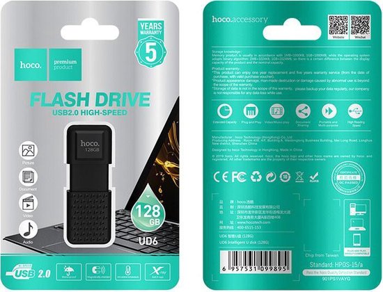 Clé USB Hoco Premium UD6 128 Go Intelligent 2.0