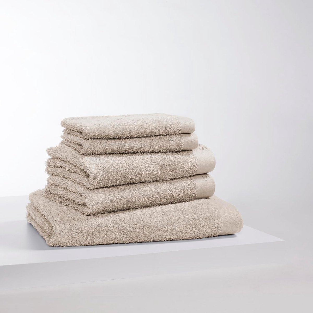 Goodivery ® Set van 5 Luxe Handdoeken - 100% Katoen, Zacht en Comfortabel, Beige