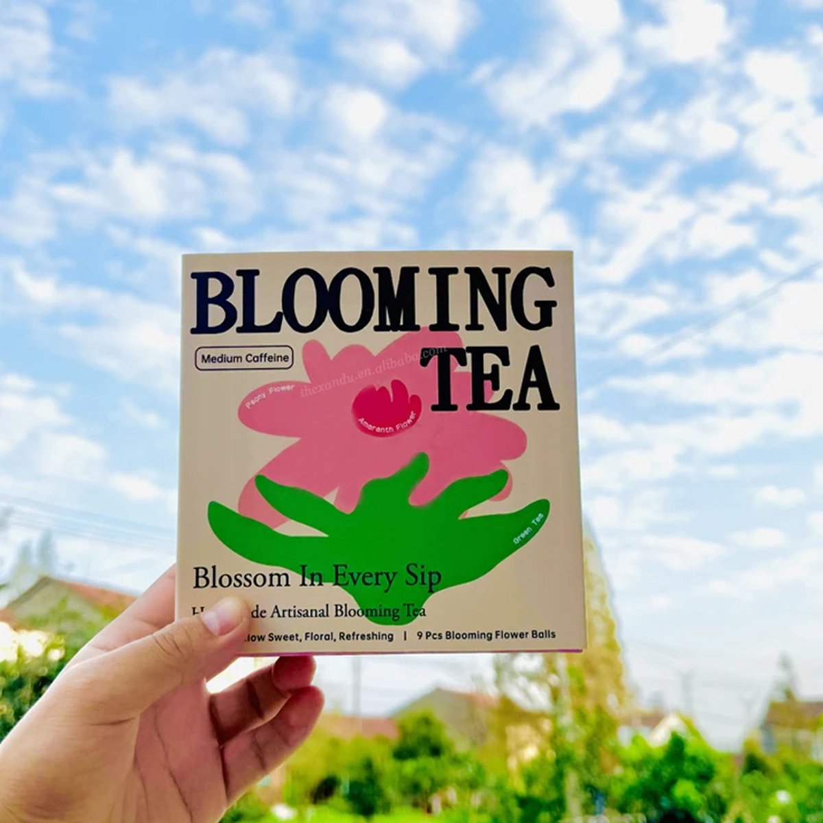 Blooming Tea / Theebloemen - 9 Handgemaakte Chinese Thee van bloemen - Giftbox - Caffeine - Antioxidanten - Groene Thee
