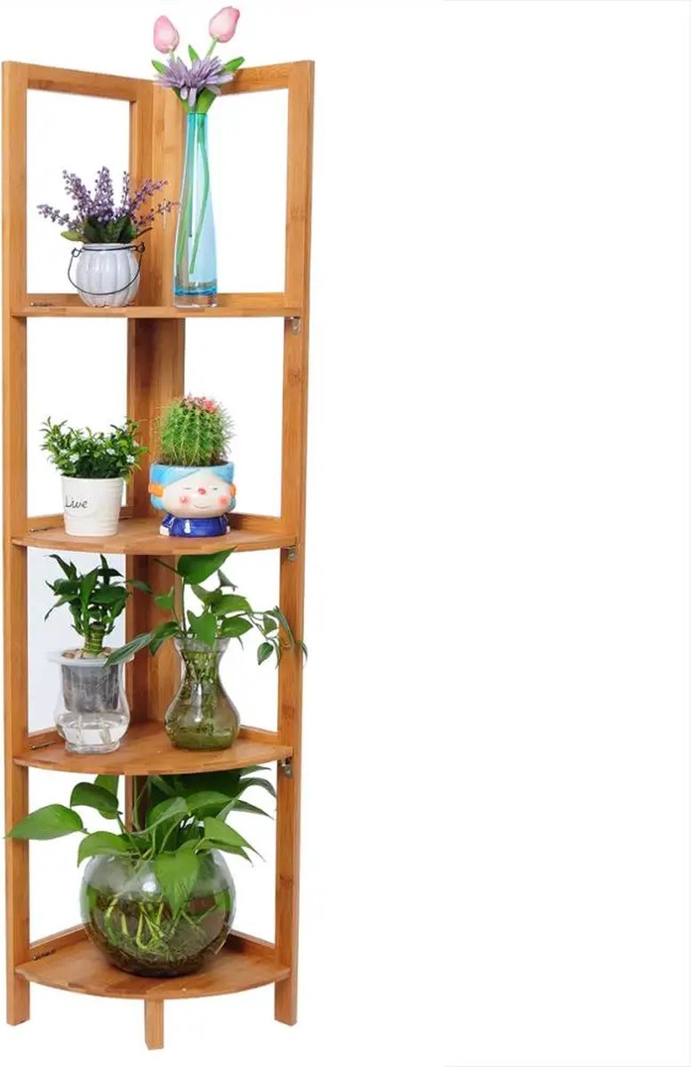 Relaxdays keukenrek aanrecht - 3 etages - bamboe - staand hoekrek keuken - rekje - etagère Relaxdays keukenrek aanrecht - 3 etages - bamboe - staand hoekrek keuken - rekje - etagère