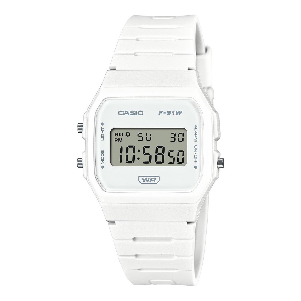 Casio Casio Collection F-91WB-7AEF Horloge - Kunststof - Wit - Ø 36 mm