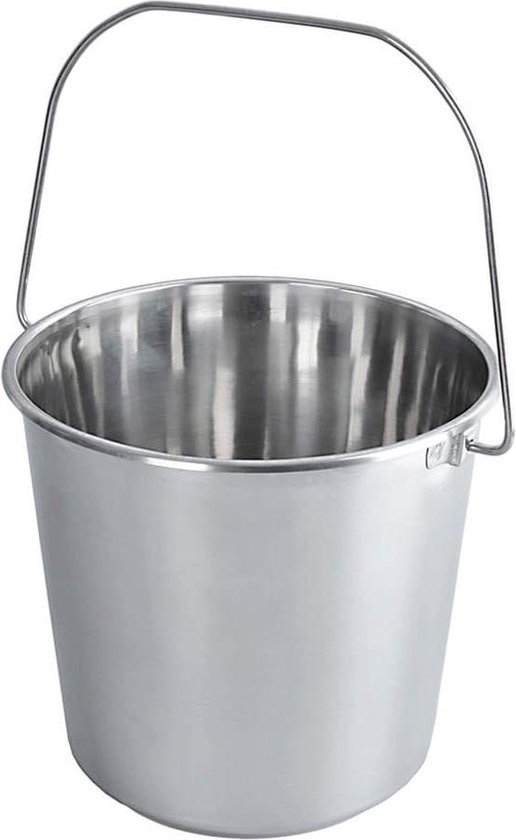 KEESUNG Roestvrij stalen graancontainer, luchtdichte jerrycan keukenemmer graancontainer meelcontainer emmer met deksel, voederemmer melkemmer voor het bewaren van droge/natte levensmiddelen, 21 liter KEESUNG Roestvrij stalen graancontainer, luchtdichte jerrycan keukenemmer graancontainer meelcontainer emmer met deksel, voederemmer melkemmer voor het bewaren van droge/natte levensmiddelen, 21 liter