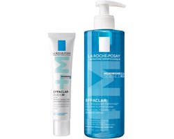 La Roche-Posay Effaclar Routine bundel - Zuiverende Reinigingsgel 400ml + Duo+ Dagcreme 40ml - voor een vette Huid met Neiging tot Acne La Roche-Posay Effaclar Routine bundel - Zuiverende Reinigingsgel 400ml + Duo+ Dagcreme 40ml - voor een vette Huid met Neiging tot Acne