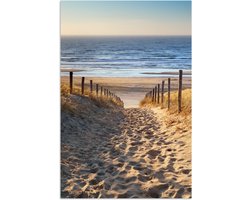 Poster Strand - Zee - Strand - Natuur - Nederland - Duinen - Zon - 40x60 cm - Posters