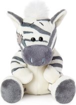 62922 Knuffeldier zebra Stripey, 5 cm, bruin, knuffeldier, zacht pluche