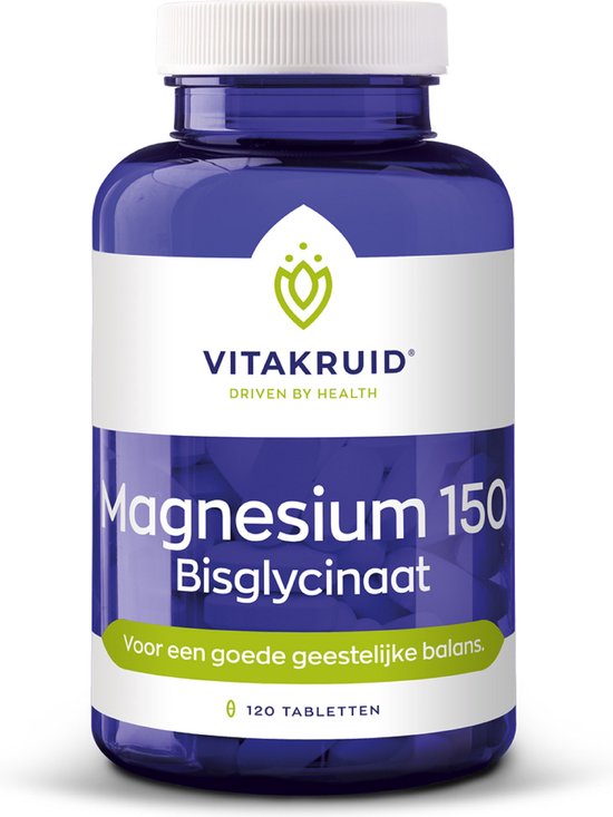 Foto: Vitakruid magnesium 150 bisglycinaat 120 tabletten