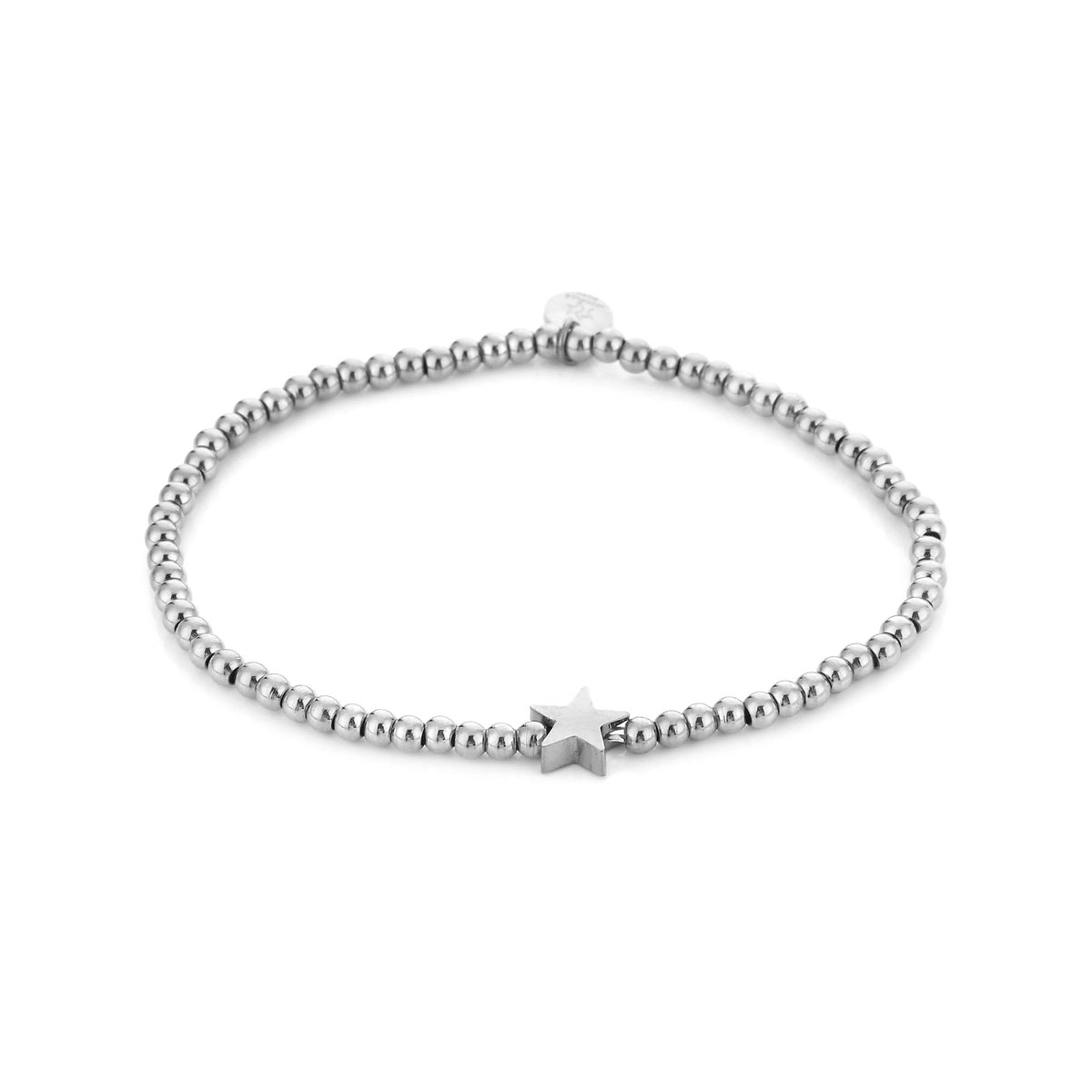 kralen armband met ster zilver JE16239