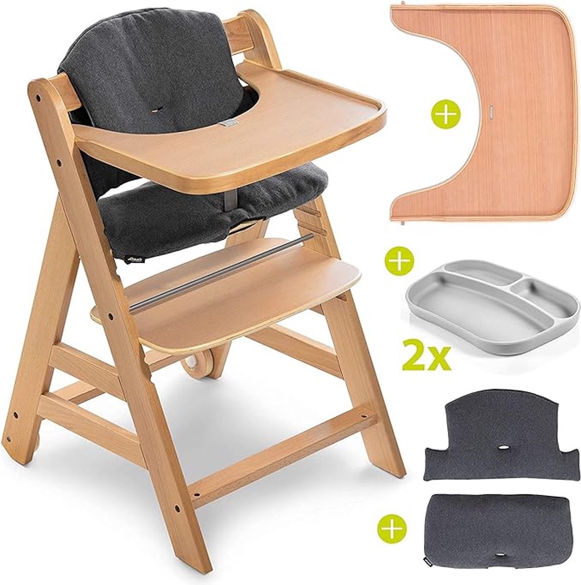 Equivera Babystoel Voor Aan Tafel - Kinderstoel - Babystoel - Baby Eetstoel - Baby Stoeltje Zitten Voor Thuis - Kinderzetel