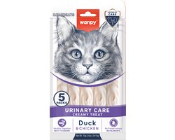 Wanpy - Likbare snack met functie - Eend & Kip - Urineverzorging - 1 x 5 sticks van 14 gram