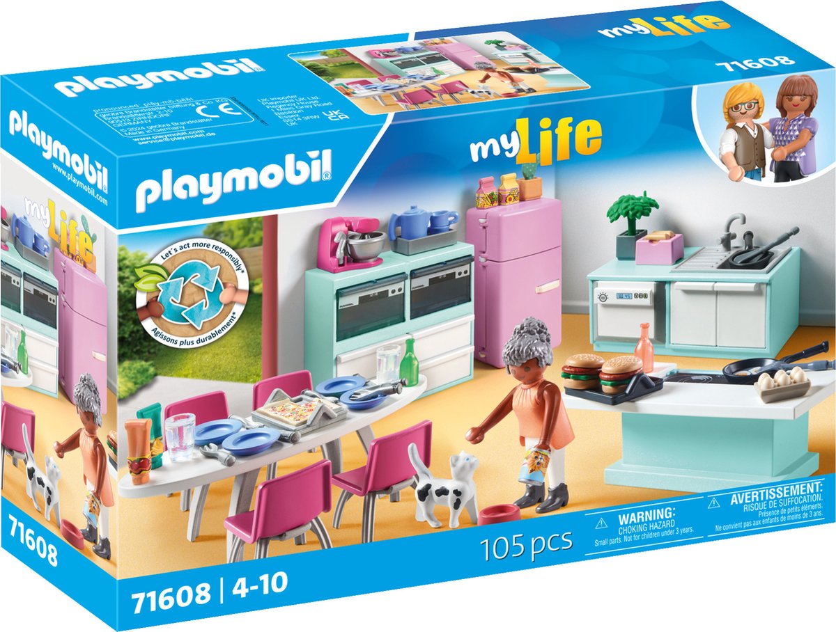 PlayMobil 71608 Keuken met eethoek