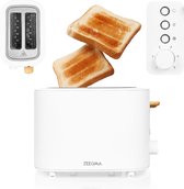 Bol.com Zeegma Tostee - Multifunctionele broodrooster - 820W - 6 niveaus - 3 standen - elegant design aanbieding