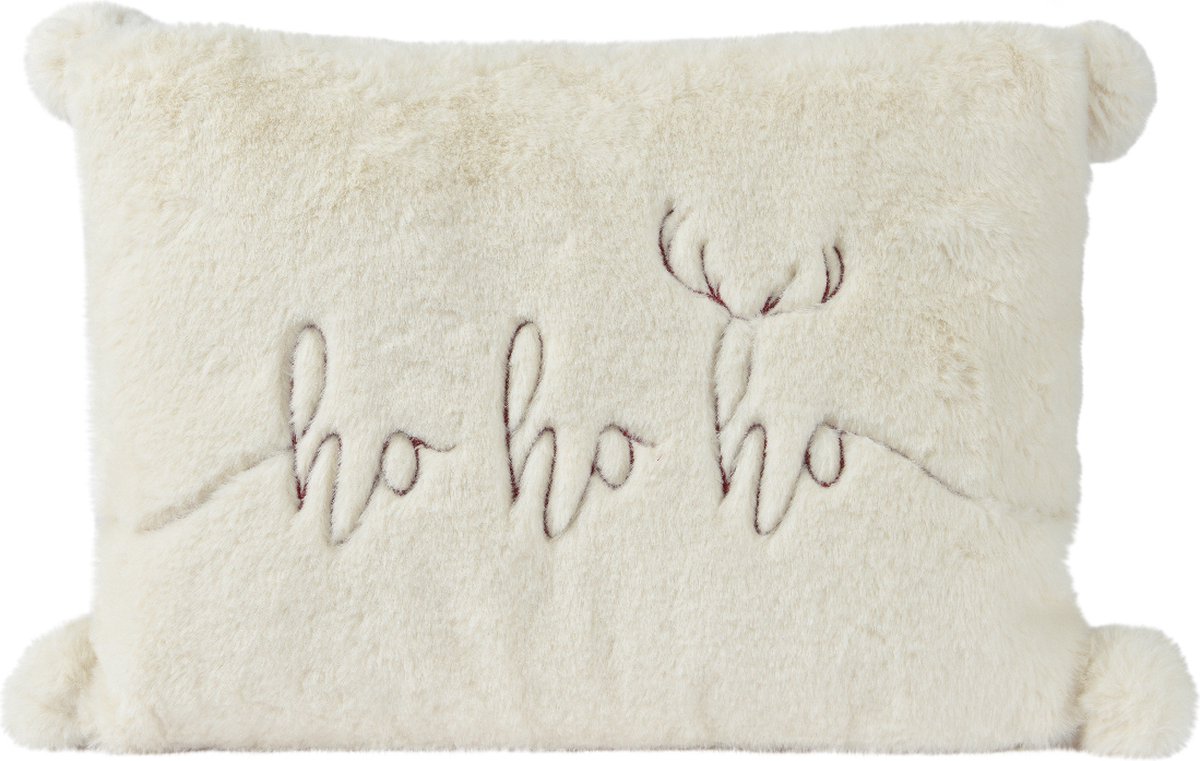 Decoris - Kussen Kerst HoHoHo - 30x40x10