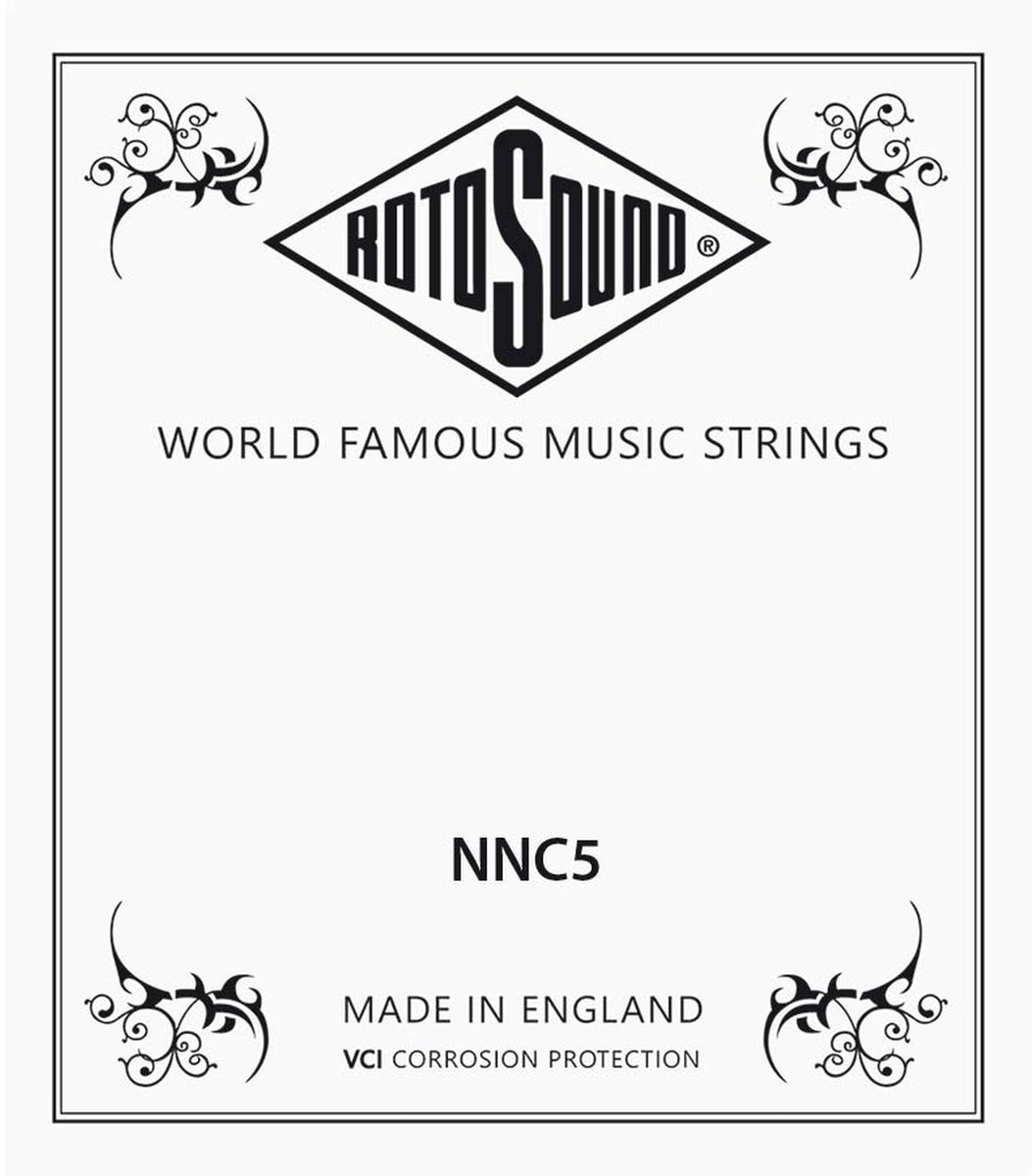 Rotosound NNC5 A-5 ball end snaar for classic guitar, silverplated wound nylon