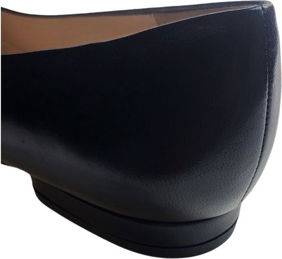 Stravers - Ballerines à talon bas Taille 43 Zwart Cuir souple Femme Grandes Tailles