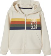 Vertbaudet Sweat zippé à capuche animation rayures garçon