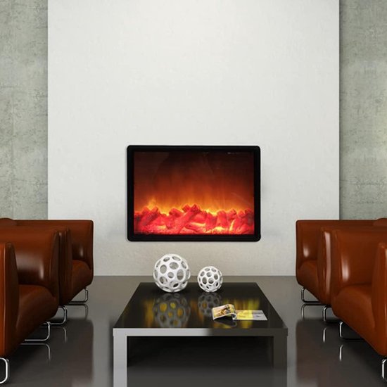 Realistische Brandende Houtskool LED-lamp - Kunstmatige Open Haard Met Gloeiende Vlam En Houtblokken Vlamloze Binnenverlichting Voor Huisdecoratie
