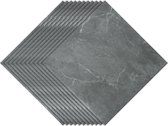 Revêtement de sol PVC - Sols en PVC - Sol vinyle - Sols Vinyl - Naturel - 30 cm x 30 cm x 1,5 mm - épaisseur 1,5 mm - 11 carrelages - Marbre Grijs