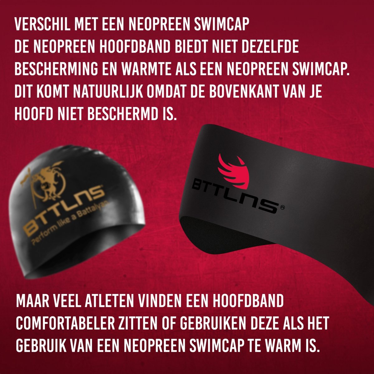 BTTLNS neopreen hoofdband - Artemis 1.0 - Zwart — afbeelding 5