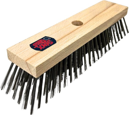 Synx Tools Staaldraad bezem - Bezems - Buitenbezem - staaldraad - Schrobbezem - zonder steel van Synx Tools — afbeelding 3
