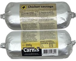 Carnis gestoomde vleesworst klein - 100% Kip - 200 gram