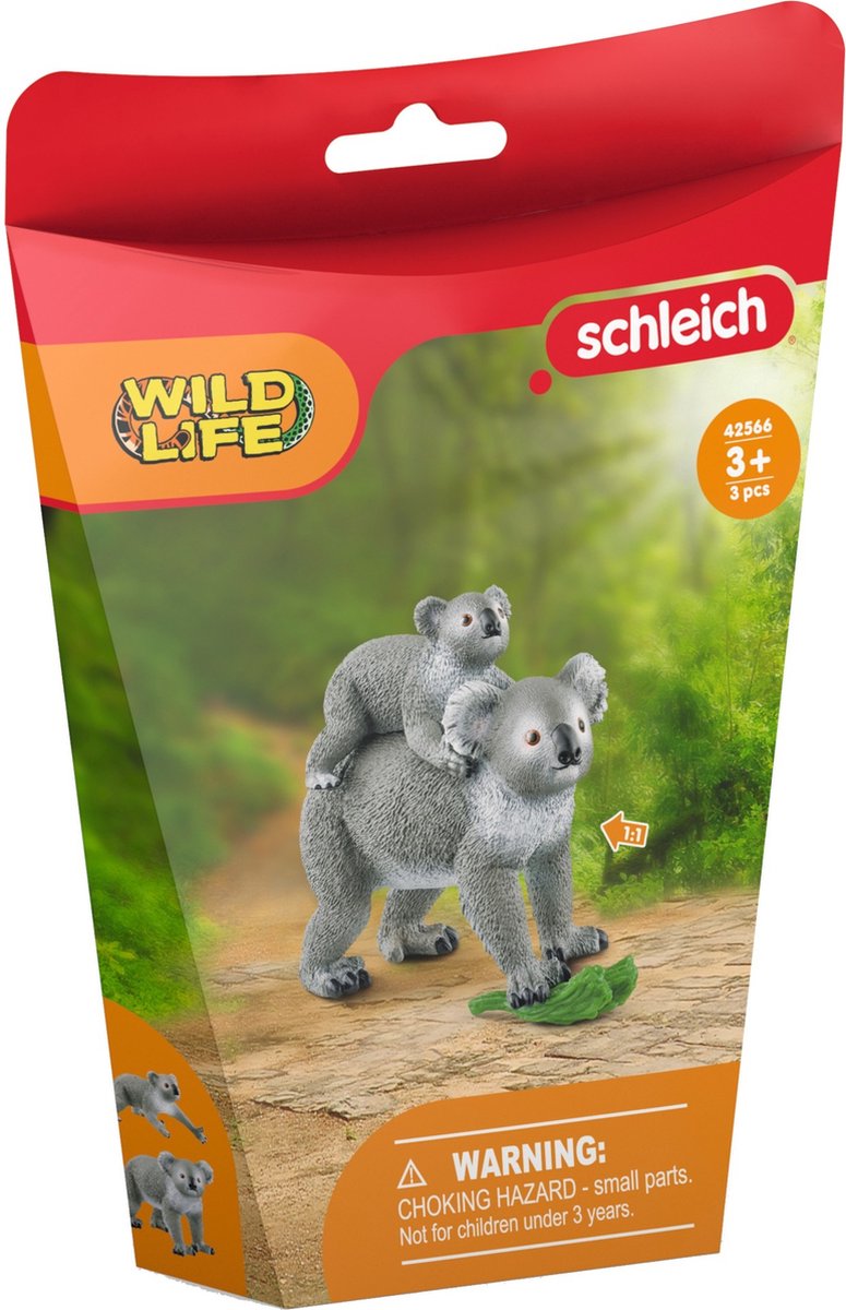 schleich WILD LIFE - Koala Moeder en Baby - Speelfigurenset - Kinderspeelgoed voor Jongens en Meisjes - 3 tot 8 jaar - 42566 — afbeelding 10