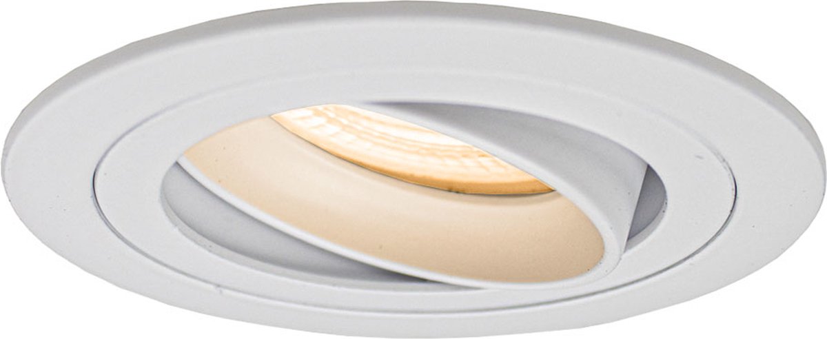 LED ondiepe Inbouwspot 6 Watt | Dimbaar | 80mm | kantelbaar | wit | rond