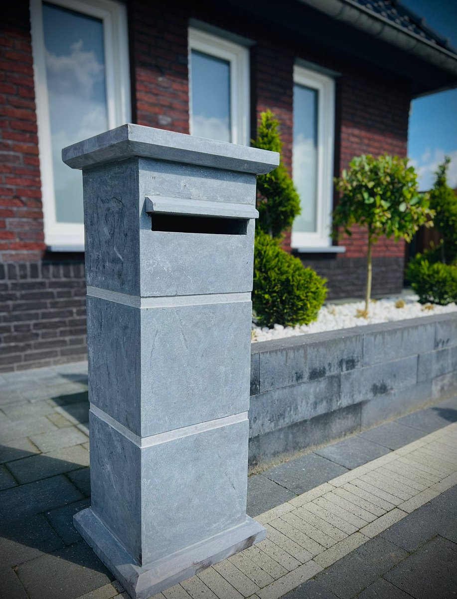 Natuursteen brievenbus - hardsteen brievenbus (model 002)