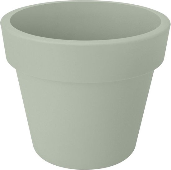 Elho Green Basics Top Planter 40 – Bloempot voor Buiten – Ø 39.0 x H 33.0 cm – Steengroen