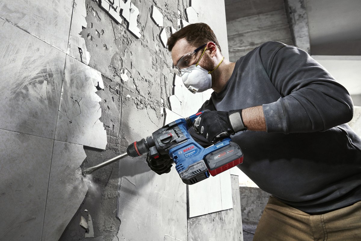 Bosch Professional GBH 18V-22 Accu combihamer SDS-Plus 1,9J 18V Basic Body in L-Boxx - 0611924001 thumbnail 3