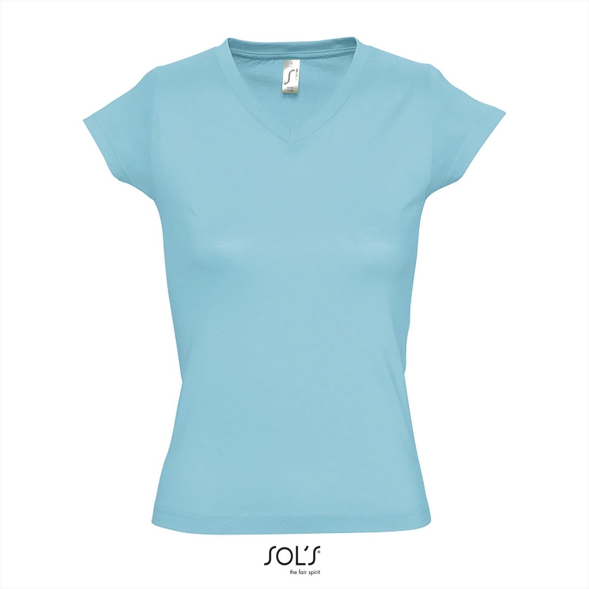 SOL'S Women´s V-Neck-T-Shirt Moon L156 - Atoll Blue - XL