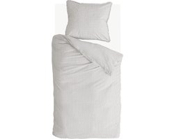 Walra Dekbedovertrek Crossed Lines - 140x220 - 100% Katoen (BCI) - Beige