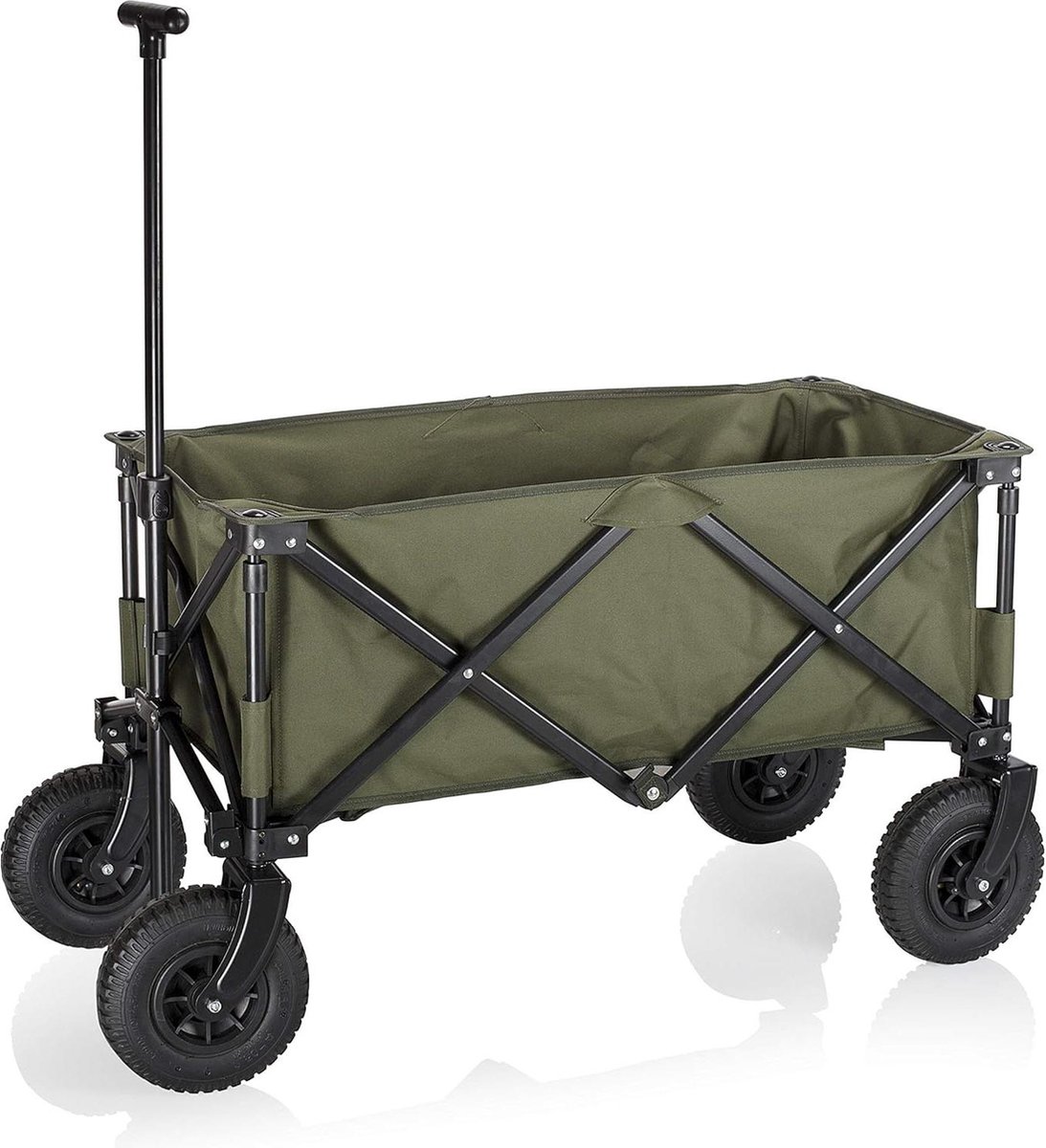 Opklapbare strandwagen / bolderkar - 70 kilogram belastbaarheid met tas - TRAVEL HC-0910 Bolderkar