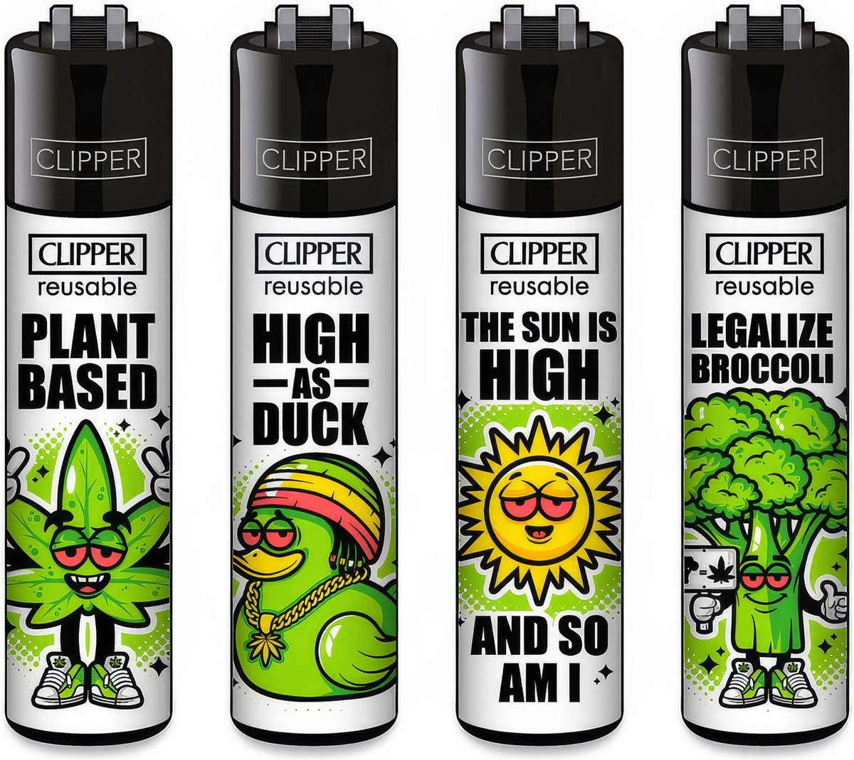 Goedkoopste Clipper Classic Large Aanstekers 420 Mix 9 (4 Stuks