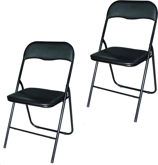 Chaise pliante BRASQ Zwart FC100 Set de 2