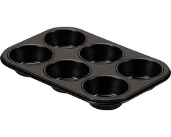 Basic Culinair Muffinvorm – Staal - Antikleeflaag - PFAS vrij - Made in Italy