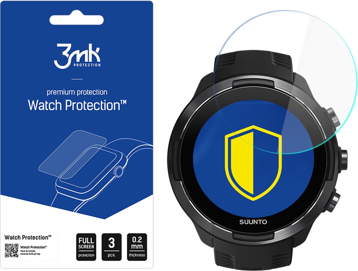 Suunto 9 - 3mk Watch Protection v. FlexibleGlass Lite