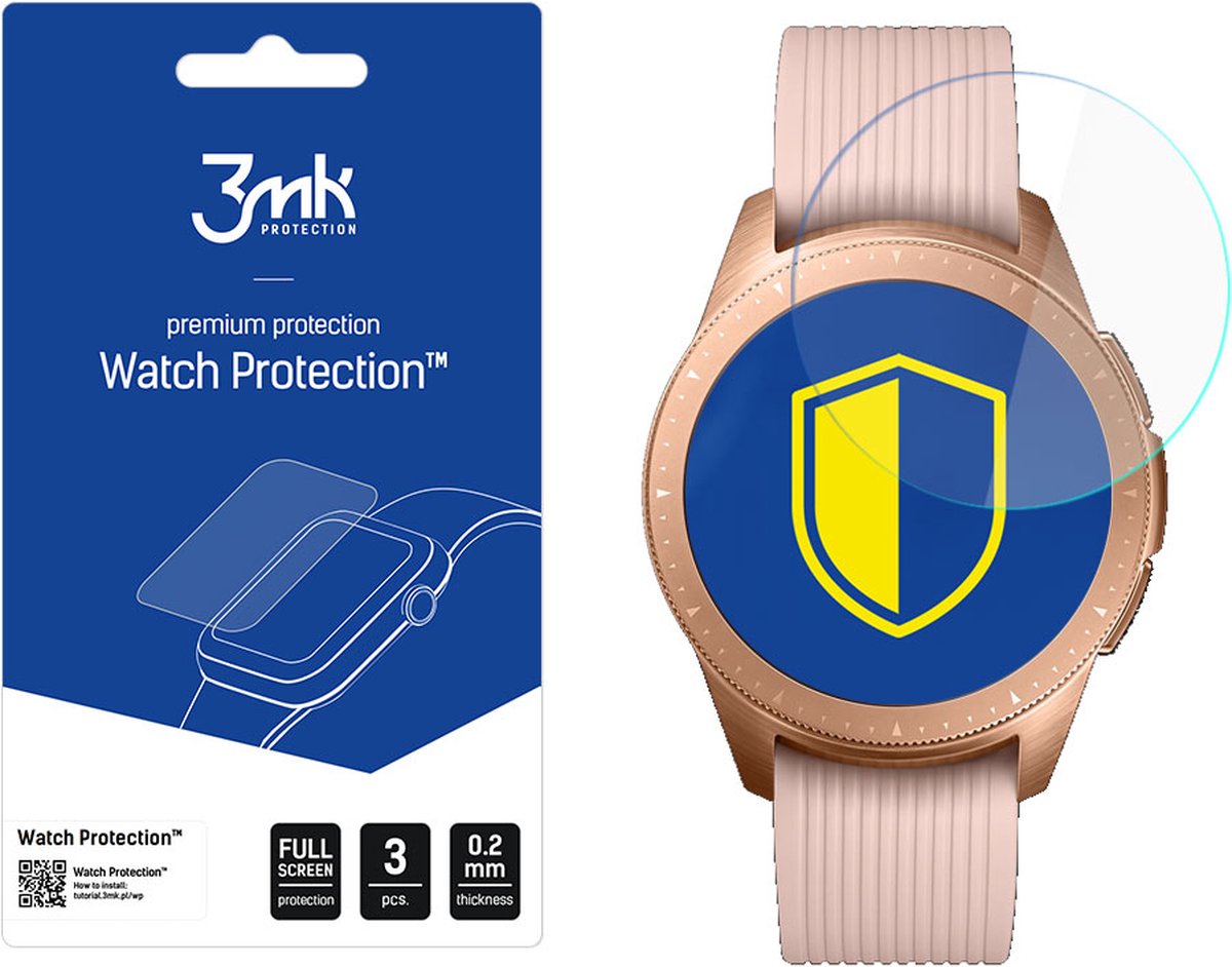 Samsung Galaxy Watch 42mm - 3mk Watch Protection v. FlexibleGlass Lite